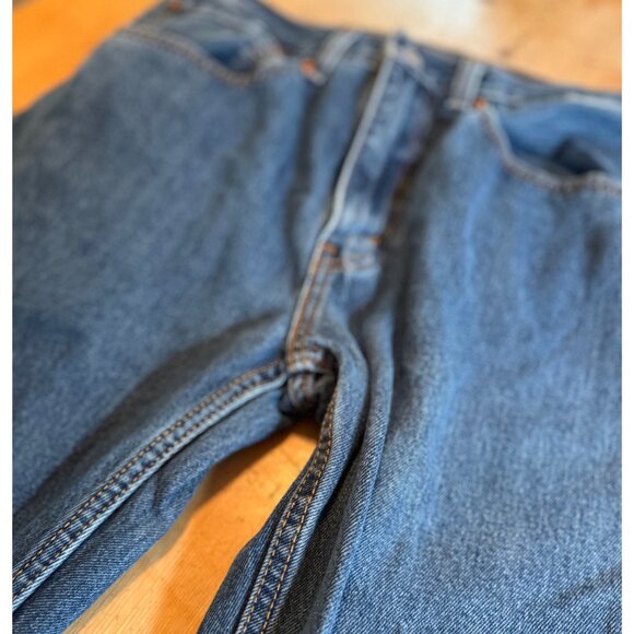 Levi’s 505 Regular Fit Straight Leg Jeans W34 L32 Zip Fly Blue - Picture 4 of 8